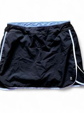 Izod black/purple tennis/golf mini skirt w built in shorts Sz XS